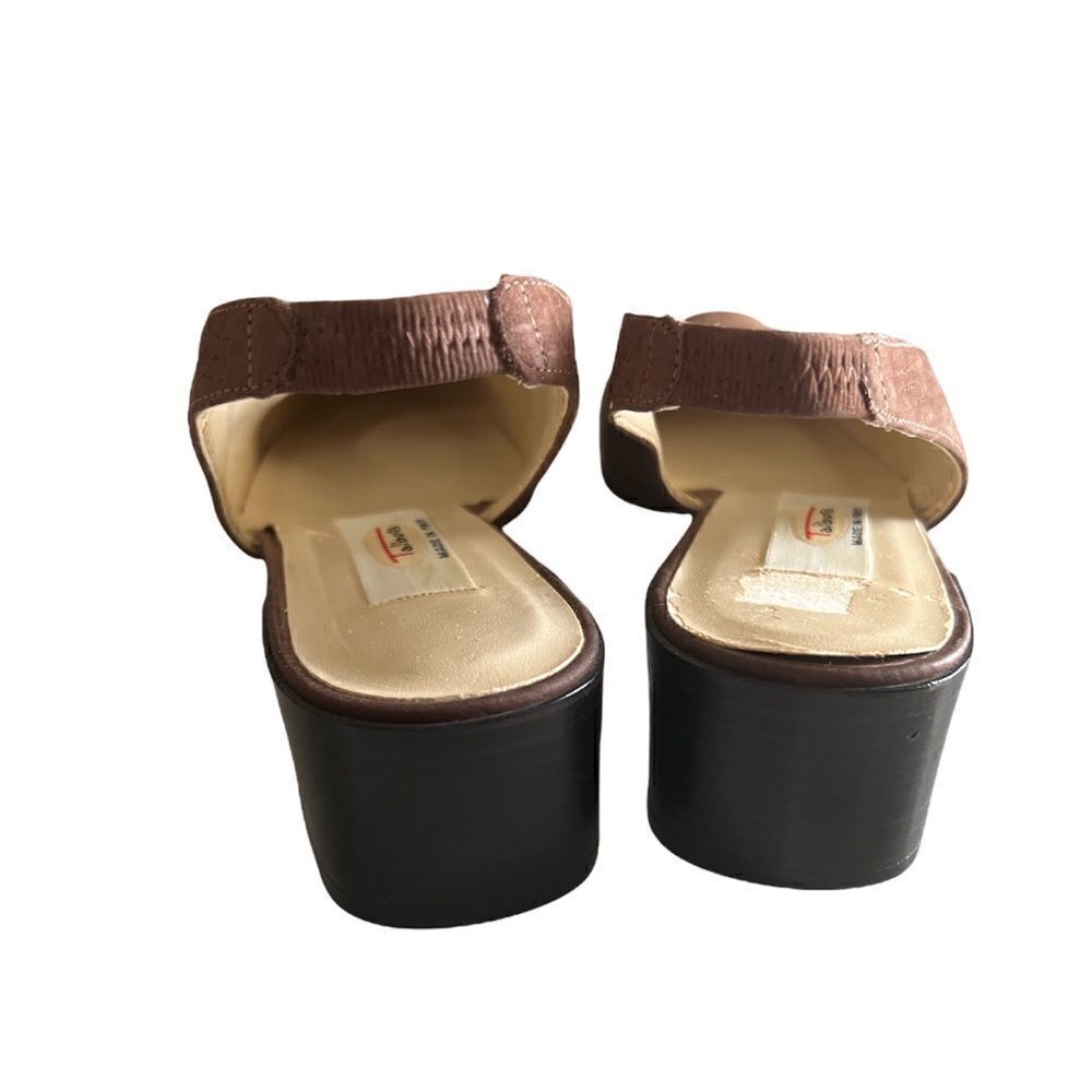 Talbots Tan Suede Rounded Toe Slingback Versatile shoes 7 - Picture 6 of 14